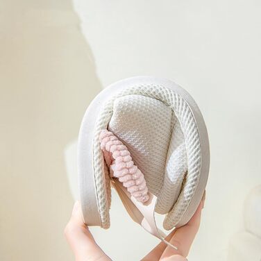 Тапочки жіночі домашні з льону, дихаючі, антиковзкі, з бантиком, м'які, відкриті, для дому, рожеві, 40/41 EU