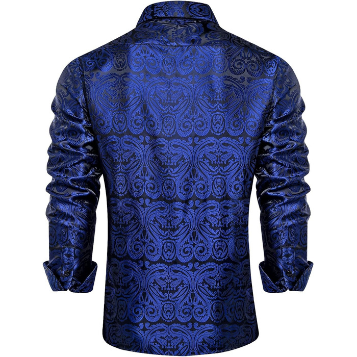 Краватка DiBanGu для чоловіків, суцільна шовкова краватка та нагрудна хустинка, краватка для весілля, краваткові затискачі, комплект формальний універсальний розмір (3XL, темно-синій)