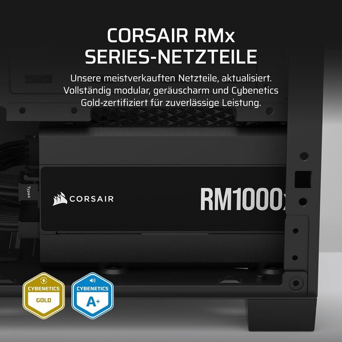 Блок живлення Corsair RM850x (2024) 850W — повністю модульний, ATX 3.1, PCIe 5.1, низький рівень шуму, чорний