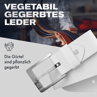 Чоловічий шкіряний ремінь Cartvelli Premium Ledergürtel, Made in Germany, з подарунковою коробкою.  Шкіряний ремінь для джинсів, штанів, чинос, під костюм. Ширина 40 мм. Довжина 105/120 см.