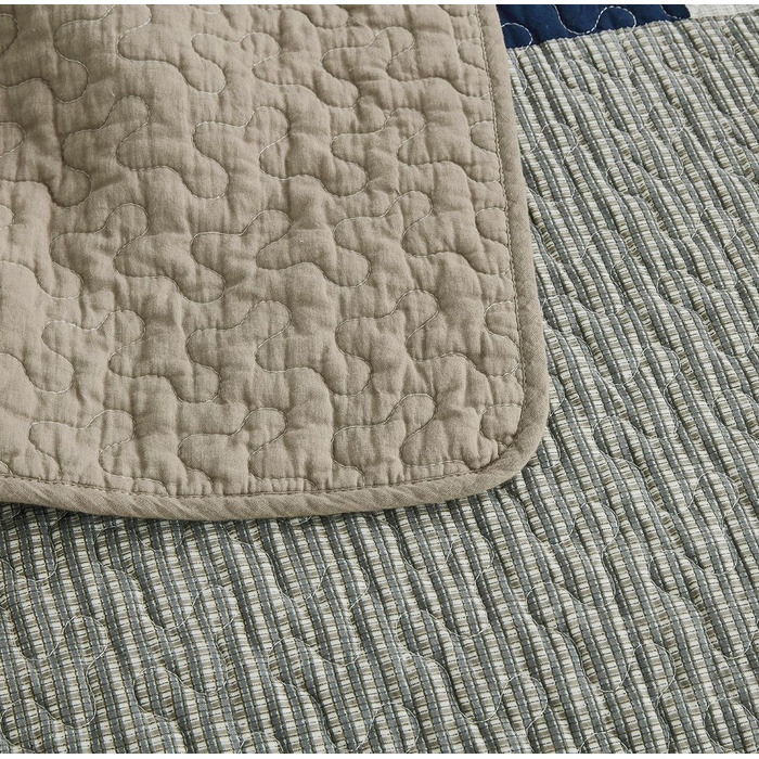 Комплект ковдри та декоративних подушок Chezmoi Collection Quinn з квітковим візерунком гібіскусу, розмір King (Taupe)