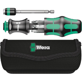 Набір викруток Wera Kraftform Kompakt 20 з чохлом, 7 предметів, чорний-зелений