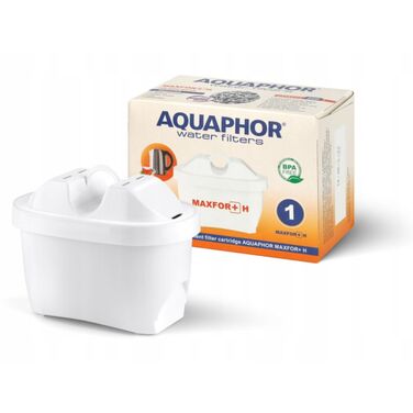 Скляний фільтр-кувшин Aquaphor Glass, білий + 10 фільтрів Maxfor (4Mg+6H)