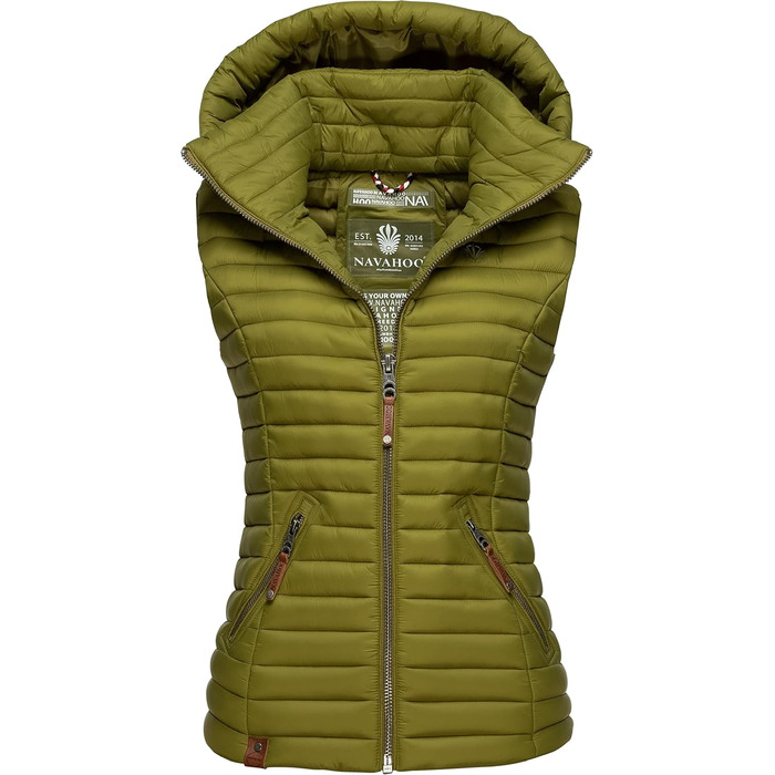 Жіноча перехідна куртка Navahoo - легка степкова жилетка з відстібною капюшоном Shadaa - 3XL (XS, Оливковий)