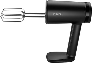 Philips Handmixer 5000 Series, 3-in-1 Hand Mixer, Powerful Motor (500 W), Smart Storage Cup, 5 Speed Settings, Anti-Splash Guard, Black (HR3781/20) 3-in-1 Hand Mixer, Immersion Blender, Chopper