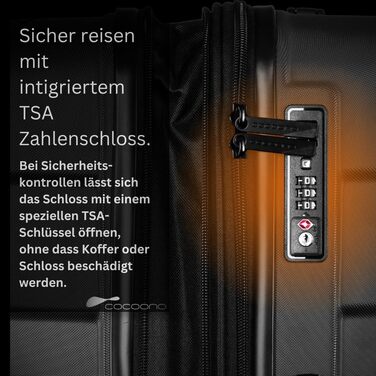 Валіза Cocoono Hartschalenkoffer XL: велика, 95-104L, 8 коліс, ABS, TSA-замок, телескопічна ручка, антрацит