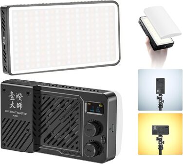 ULANZI P40 Bi-Color LED відеосвітло: портативне, 40W, з акумулятором 5000mAh, CRI96+, 2700K-6500K, для фото- та відеозйомки