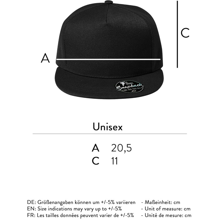 Кепка бейсболка унісекс Ähm nö - чорний колір, один розмір