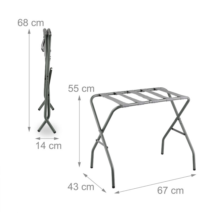 Relaxdays Folding Metal Suit Stand