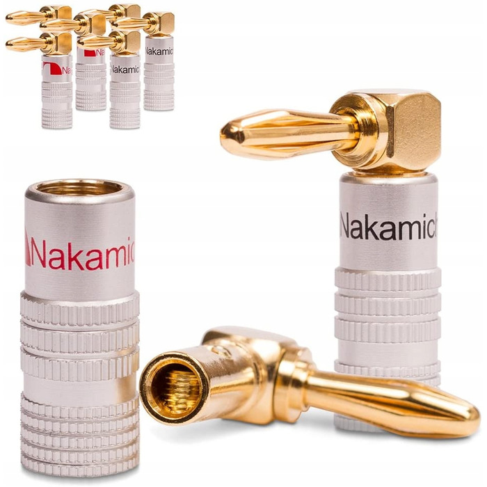 Акустичний кабель NAKAMICHI OFC 2x4мм², роз'єми 