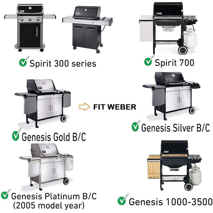 Решітка для гриля Weber Spirit I/II 200, 210, 220, S210, S220, 7637, чавун, замінна частина