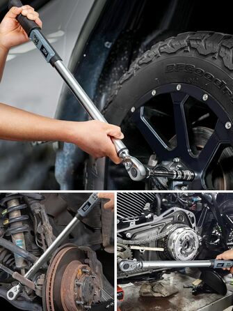 Цифровий шуруповерт з моментом, 2.66-53.1 In-lbs/ 1/4'' Drive, 17-340Nm, з індикатором крутного моменту, звуковим сигналом та LED-дисплеєм, 27 в 1