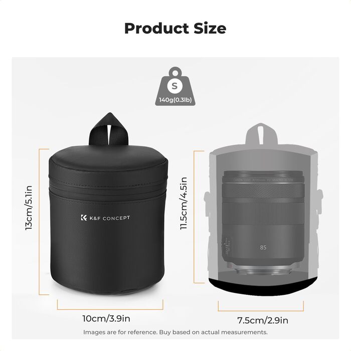 Чохол для об'єктива K&F Concept, водонепроникний, захисний, для DSLR/SLR об'єктивів