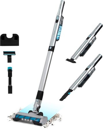 Вертикальний бездротовий пилосос Cecotec Scoba 2100 Jalisco: 210 Вт, 20 кПа, 45 хв роботи, моторне насадка Jalisco