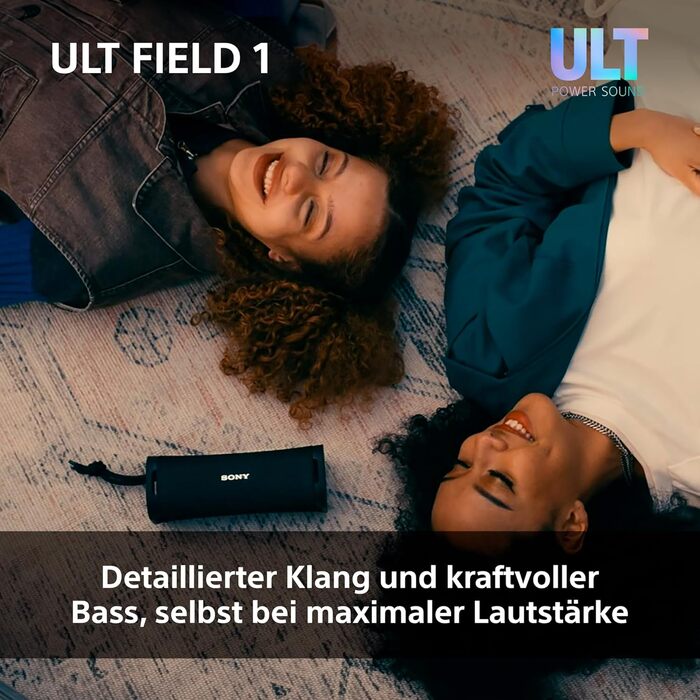 Sony ULT Field 1 - Портативна Bluetooth колонка з глибоким басом, IP67 (водонепроникна, пилозахищена), 12 год роботи, білий