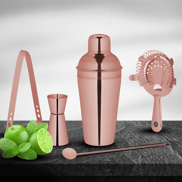 Relaxdays 5-Piece Cocktail Shaker Set