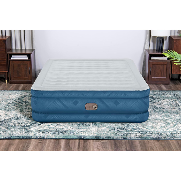 Повітряний матрац Bestway Fortech Snugable Top з вбудованим електричним насосом, Double XL/Mid, 203 x 152 x 46 см
