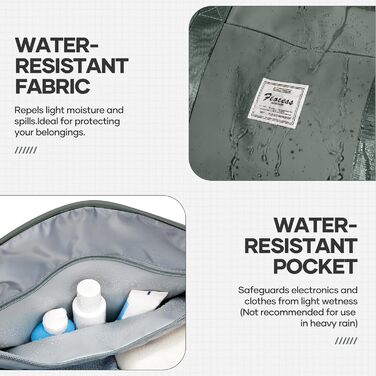 Спортивна сумка для жінок Easyjet 45x36x20 (32L) - водонепроникна дорожня сумка, фітнес-сумка з відділенням для взуття, сірий/армійський колір