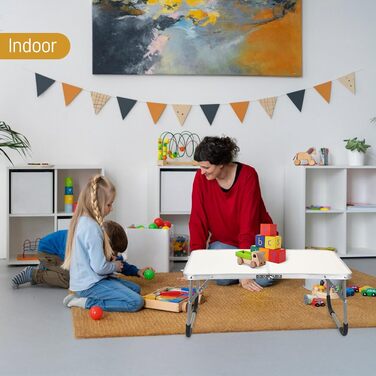 Складаний столик-трансформер для дому та відпочинку (білий)