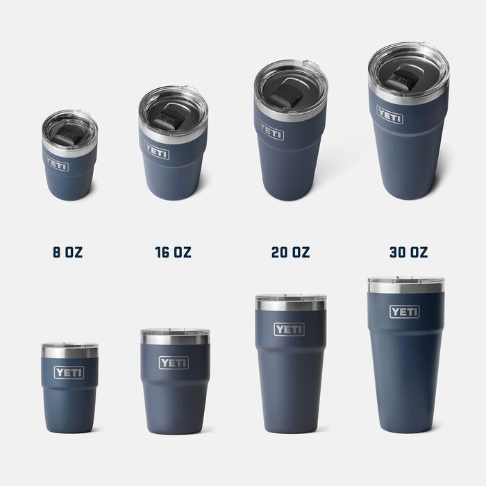 YETI Rambler Stackable Cup with MagSlider Lid - White, 16 oz