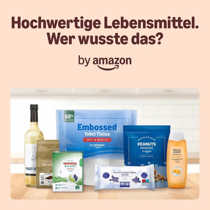 Кавові капсули для еспресо by Amazon з алюмінію, сумісні з Nespresso, світле обсмаження, 100 шт (5 упаковок по 20 шт), сертифіковані Rainforest Alliance