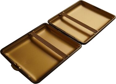 GERMANUS Cigarette Case, Made in Germany, Wildes Rind (Wild Bull), brown, 85 mm