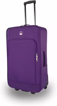 SIGN Suitcase Trolley Travel Suitcase Inline Wheels (Carry-on, Medium, Large, Extra Large) (Extra Large Suitcase (81cm)) (Large Suitcase (71cm), Purple)