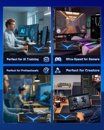 SSD NVMe 1TB PCIe Gen4x4/Gen5.0 2280 - до 14000 МБ/с (Чіткий NAND)