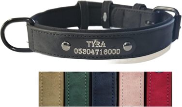 Персоналізований іменний брелок для власника собаки/кішки - іменний гравіювання, зелений (XXL, чорний)