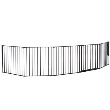 Захисне бар'єр BabyDan Flex XXL для каміну та сходів, чорний (90-278 см)