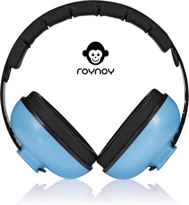 Навушники для захисту вух для малюків від 3 місяців | Шумоізоляційні навушники для дітей | Синій колір з чохлом для зберігання