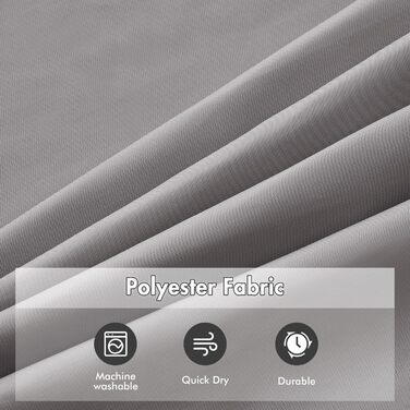 Шторка для душу MIULEE 180x200 см, зелена, водонепроникна, з кільцями, для ванни та душу