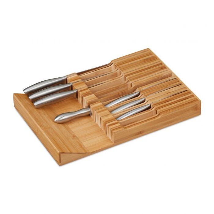 Relaxdays Drawer Knife Holder for 16 Knives