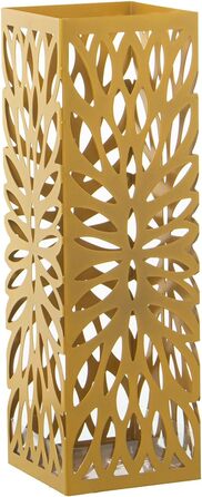 Металевий підставка для парасольки DRW квадратна, золота, 15,5 x 15,5 x 49 см