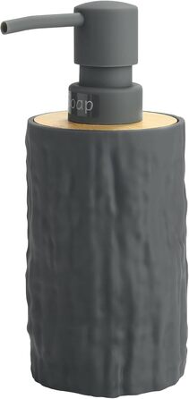 Дозатор для мила білий бамбук, 390 мл, для кухні, ванної кімнати, офісу, дозатор мила для миття посуду