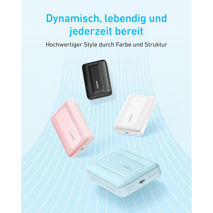 Магнітний зовнішній акумулятор Anker Zolo 10000mAh 30W — Бездротова швидка зарядка для iPhone 17/16/15, AirPods, чорний