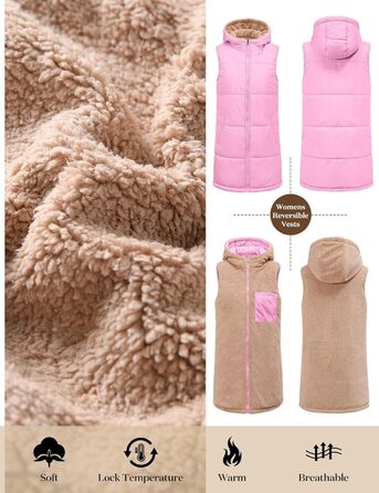 Жіноча тепла в'язана куртка з капюшоном Tuopuda, флісова підкладка, зимова куртка, повсякденний стиль, тепла, з капюшоном, на блискавці, осінь-зима (Рожева, M)