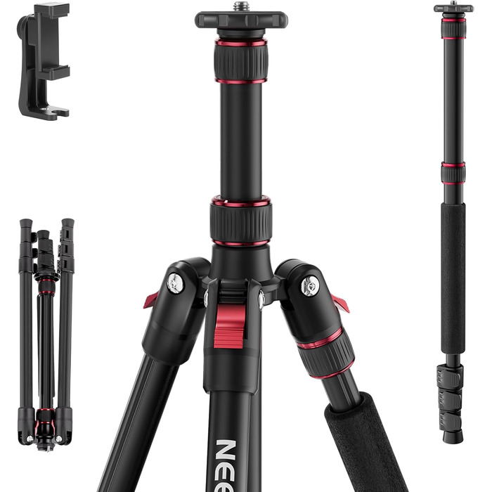 Штатив для камери NEEWER Basics TP15: монопод, 71' алюміній, для DSLR, iPhone, відеозйомка