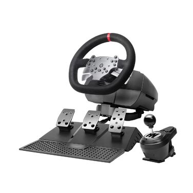 Кермо Mars Gaming MWH-RSX для SimRacing з Force Feedback та 3 педалями, 12 передач, 14 кнопок, PC/PS4/Xbox Series X|S