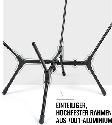 Кемпінговий стілець OneTigris OASISFLEX складний, високий, до 150 кг, зелений Ranger. Стілець для риболовлі, туризму з бічними кишенями