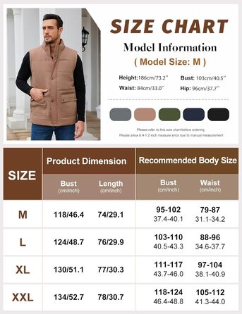 Xnova Тепла зимова жилетка для чоловіків з флісовою підкладкою Sherpa, жилетка-куртка, для полювання, роботи, на відкритому повітрі, хакі, розмір L