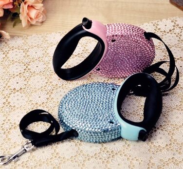 Висувна поводок для собак і котів, блакитний, для маленьких та середніх порід