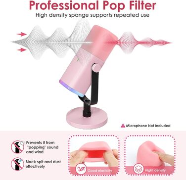 Кріплення для мікрофону FIFINE AM8 (білий) - регульована підставка, сумісна з FIFINE XLR/USB мікрофонами, AM8, YOUSHARES, для запису