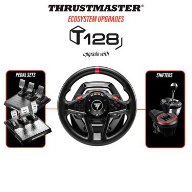 Рульове колесо Thrustmaster T128 з Force Feedback та магнітними педалями, Xbox Series X|S, Xbox One, PC