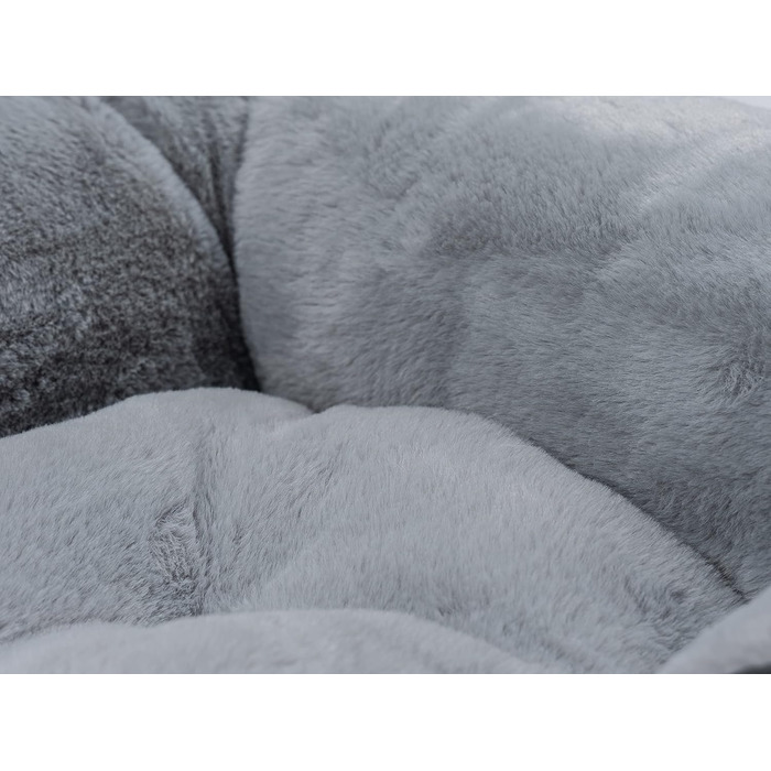 LunaLounge Snuggle Bed for Dogs and Cats in 3 Sizes and Colors (M, Grey)