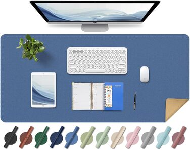 Підкладка під клавіатуру та мишу BLESWIN, антиковзаюча, 90x43 см, синій колір