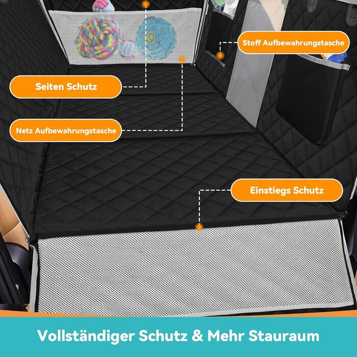 Килимок для собак у машину з жорсткою основою, водовідштовхуючий, антиковзкий, легко миється. 8-шаровий матеріал, багатофункціональний дизайн, захист від подряпин.