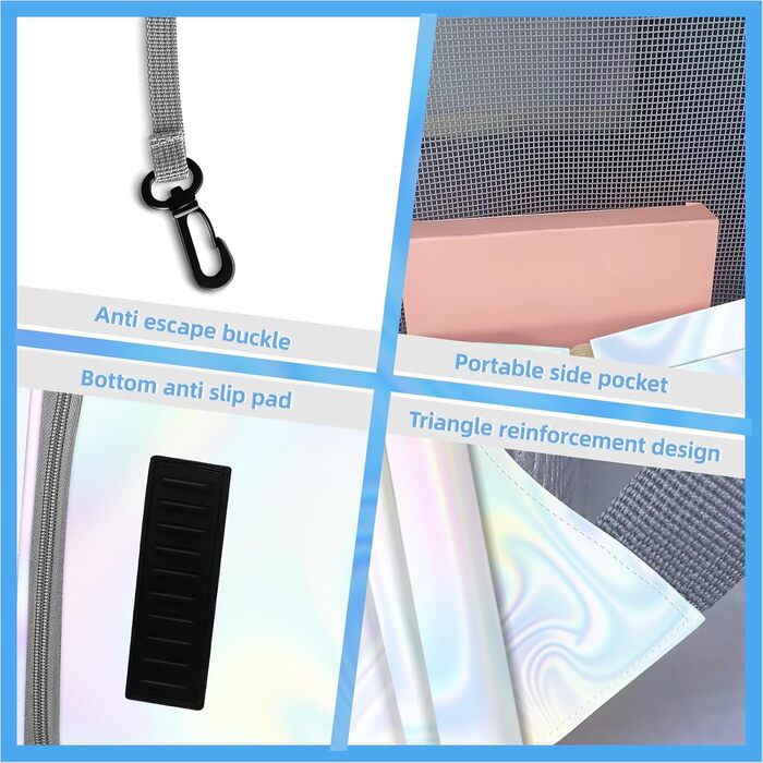 Рюкзак-переноска для котів та собак SWIHELP, безпечний, для подорожей (кольоровий)