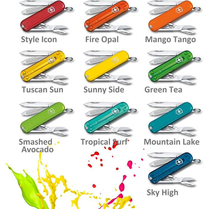 Мультитул Victorinox Classic SD: Швейцарський ніж, 7 функцій, з пилочкою для нігтів (Cupcake Dream)