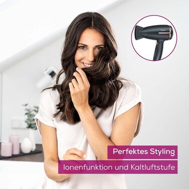 Фен дорожній Beurer HC 25 зі складною ручкою, іонізація, 1600 Вт, для подорожей, 110-240V